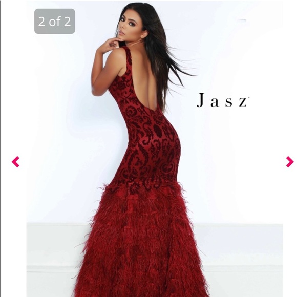 Jasz Coulture dress size 6. Color is wine. - Picture 2 of 2